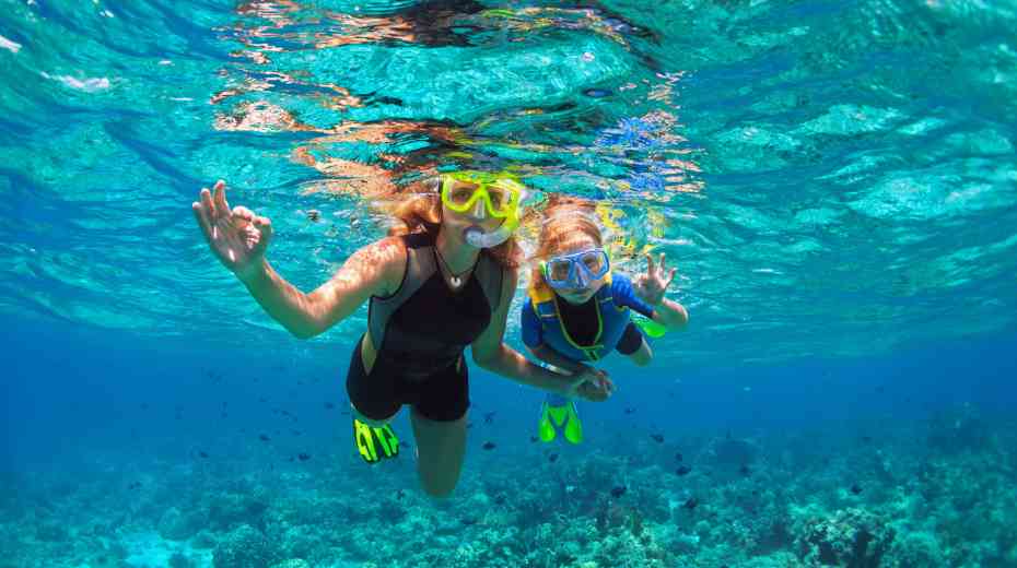 snorkeling with kids in St Pete Beach