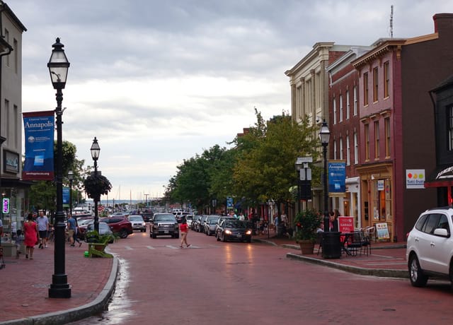 View of Annapolis Downtown near Harbor