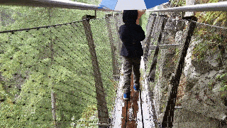 Cliffwalk at Capilano Suspension Bridge Park with kids