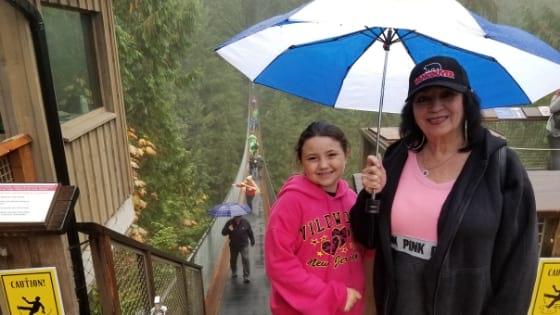 View of Capilano suspension bridge
