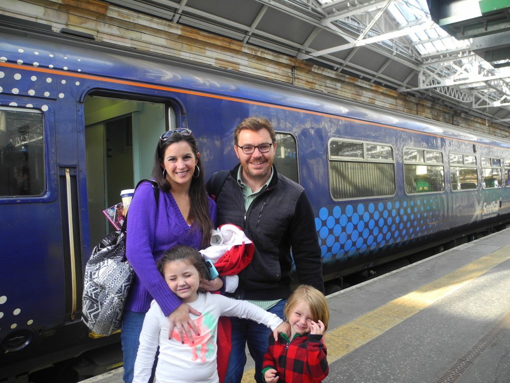 riding scotrail with kids from glasgow scotland