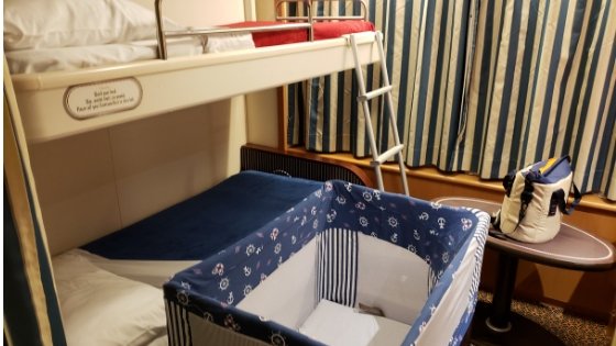 Inside Disney Wonder Deluxe Oceanview Stateroom