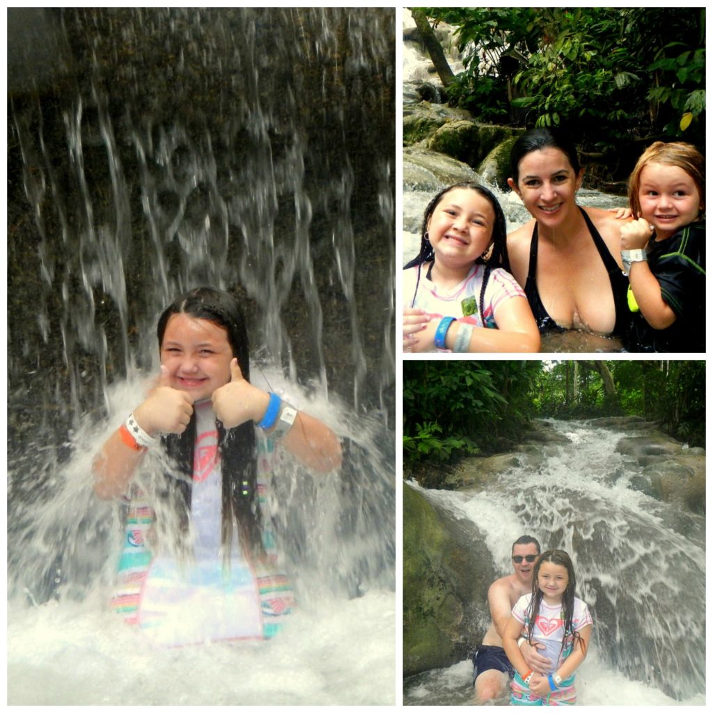 Dunns River Falls with kids