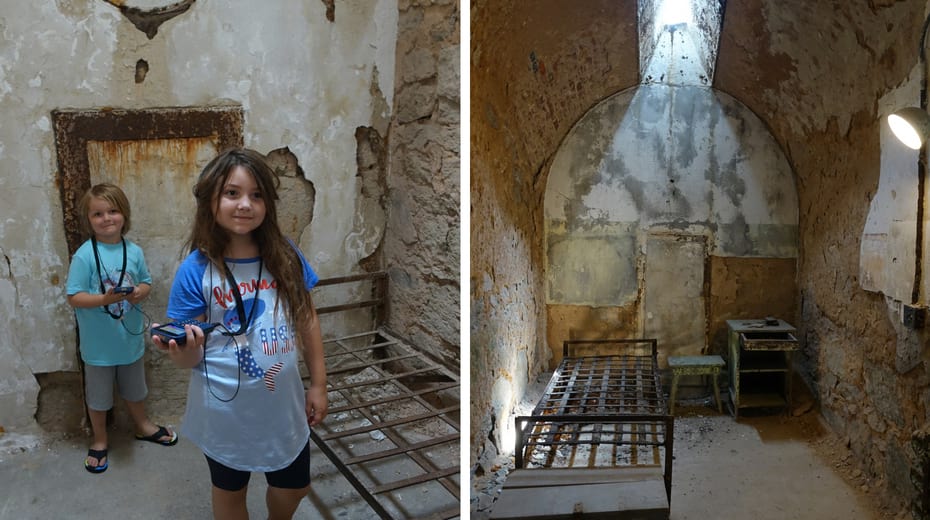Eastern State Penitentiary with kids