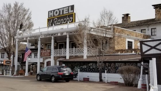 Front of Hotel El Rancho in Gallup NM