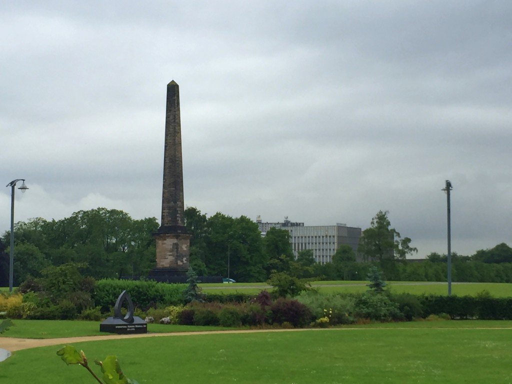 Jacobite resting place at glasgow green in glasgow scotland