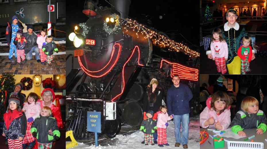 Christmas activities and photo ops at Grand Canyon Railway Depot Polar Express