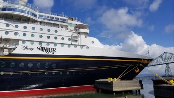 Disney Wonder in Port