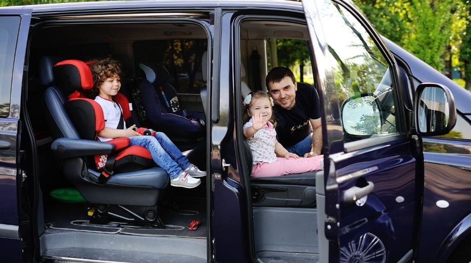 Family minivan rental car