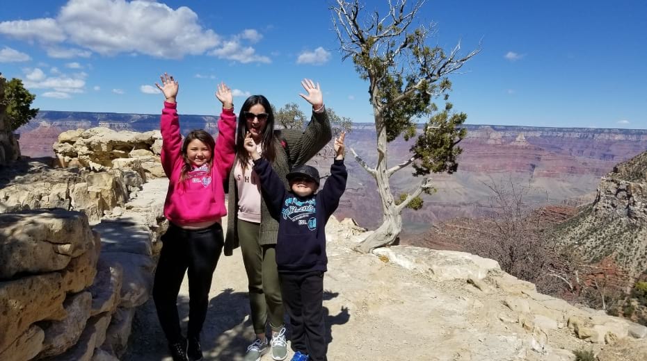 Family at Grand Canyon South Rim