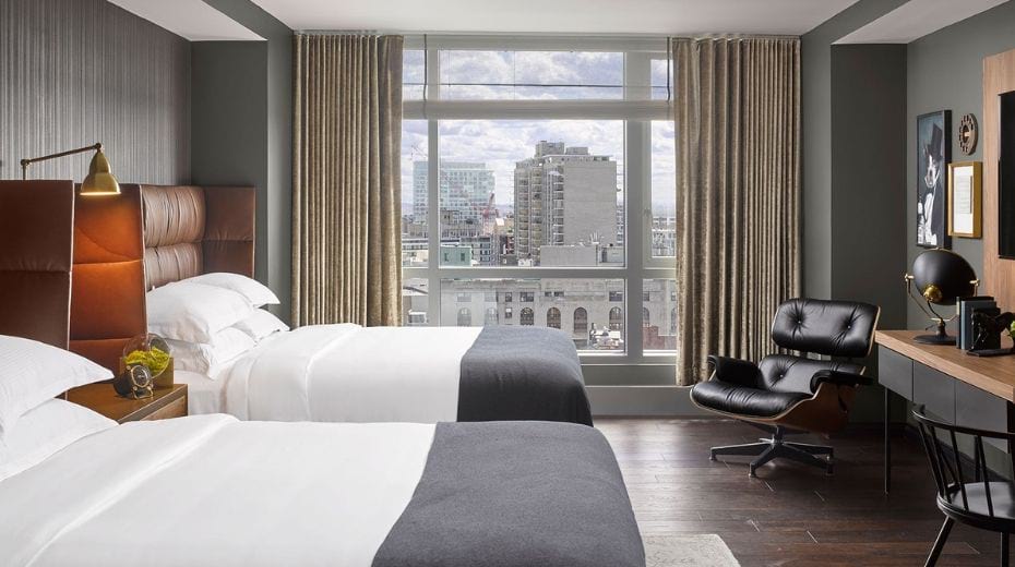 Rooms inside Kimpton 90 Boston