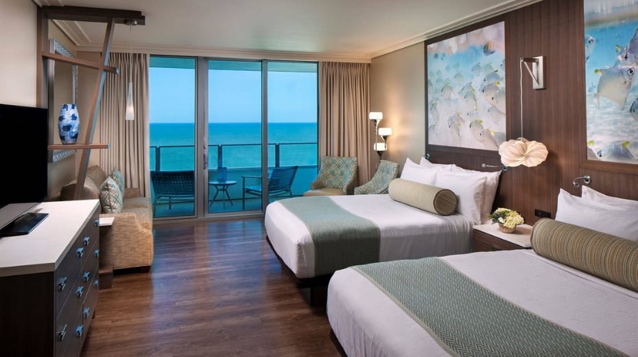 Inside rooms at Opal Sands Clearwater Beach