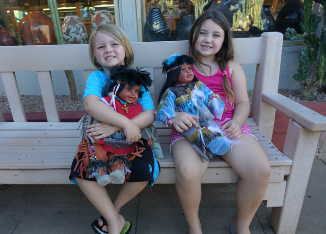 Kids shopping for Indian Dolls