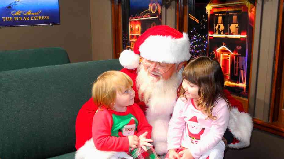 Meeting Santa on the Polar Express in Williams Az