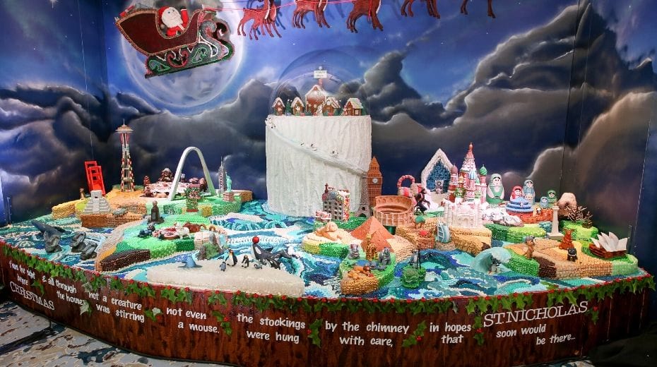 Ritz Carlton gingerbread display