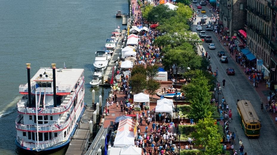 family friendly Savannah river street