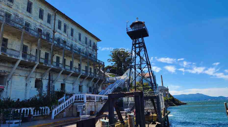 The Alcatraz Dock, first site when visiting Alcatraz
